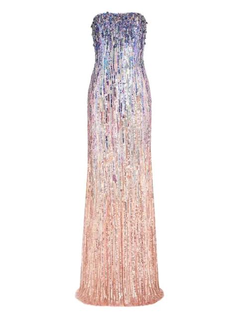 Honesty sequin-embellished maxi dress by JENNY PACKHAM