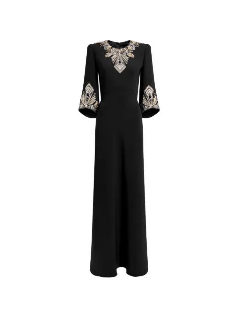 Ice Cascade embellished dress by JENNY PACKHAM