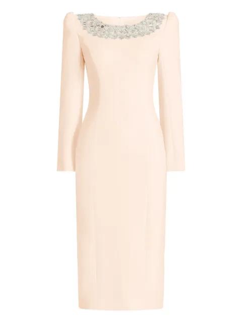 Jacquetta beaded midi dress by JENNY PACKHAM