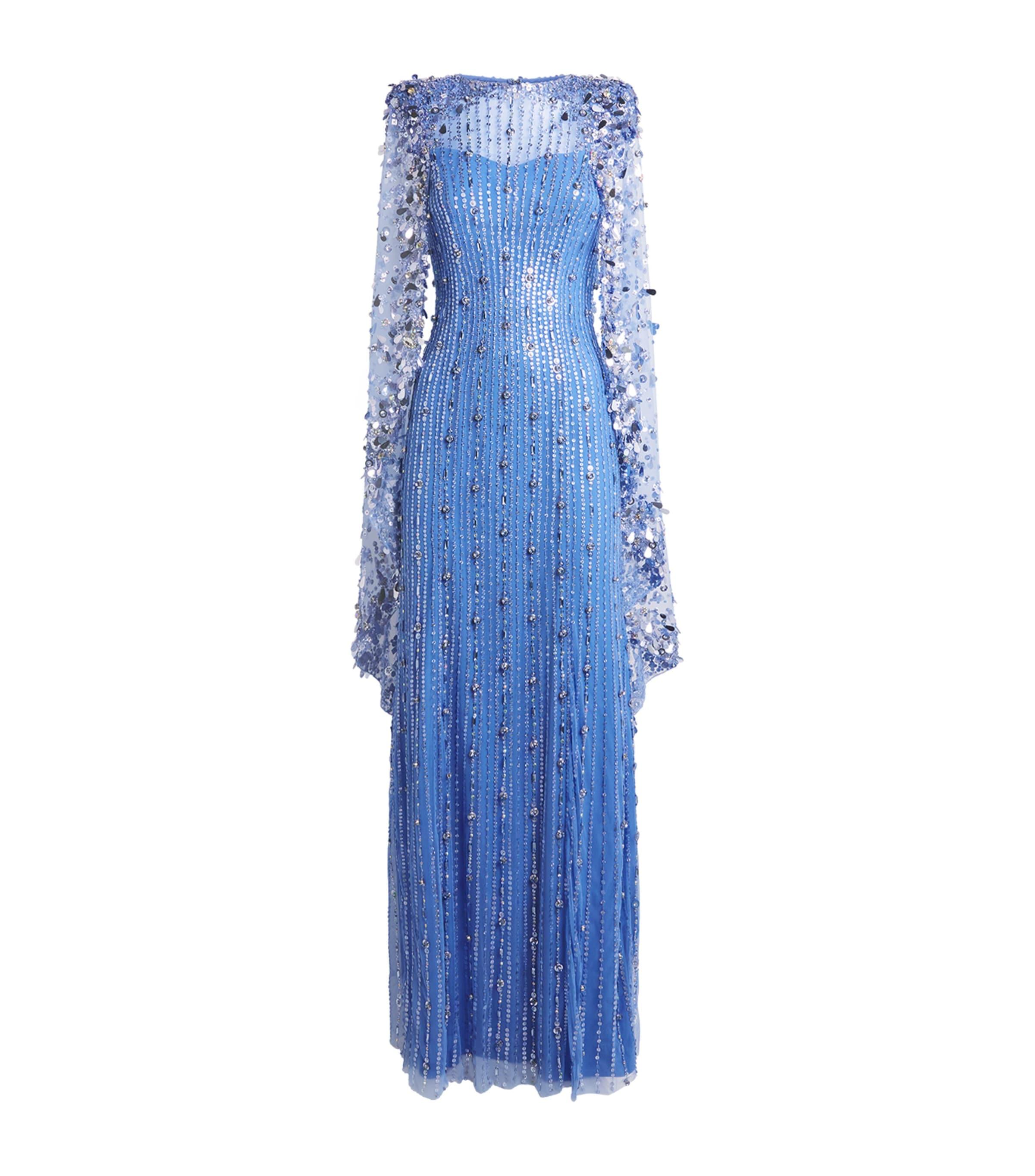 Jenny Packham Embellished Blaize Cape Gown by JENNY PACKHAM