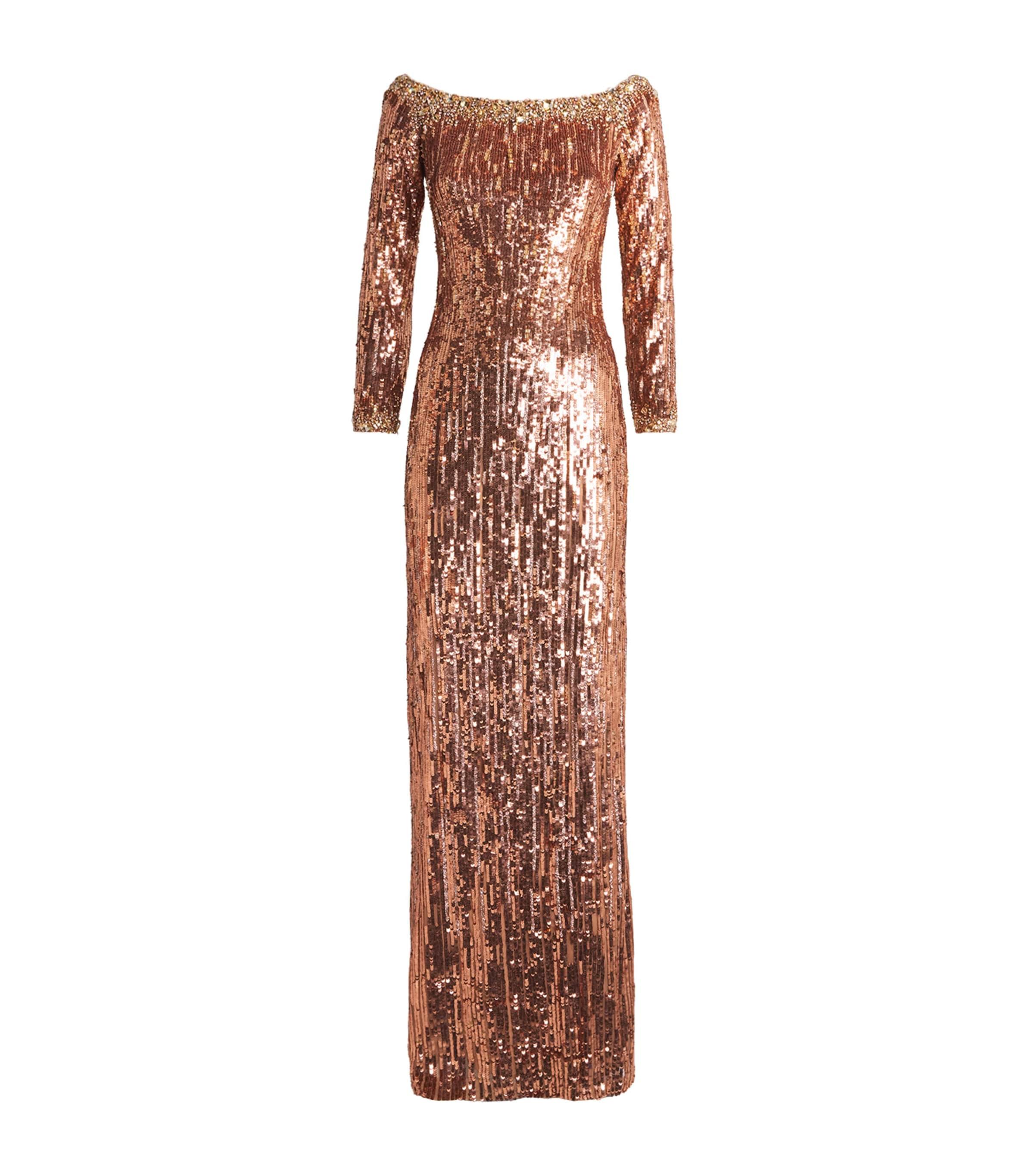 Jenny Packham Sequinned Marnie Gown by JENNY PACKHAM