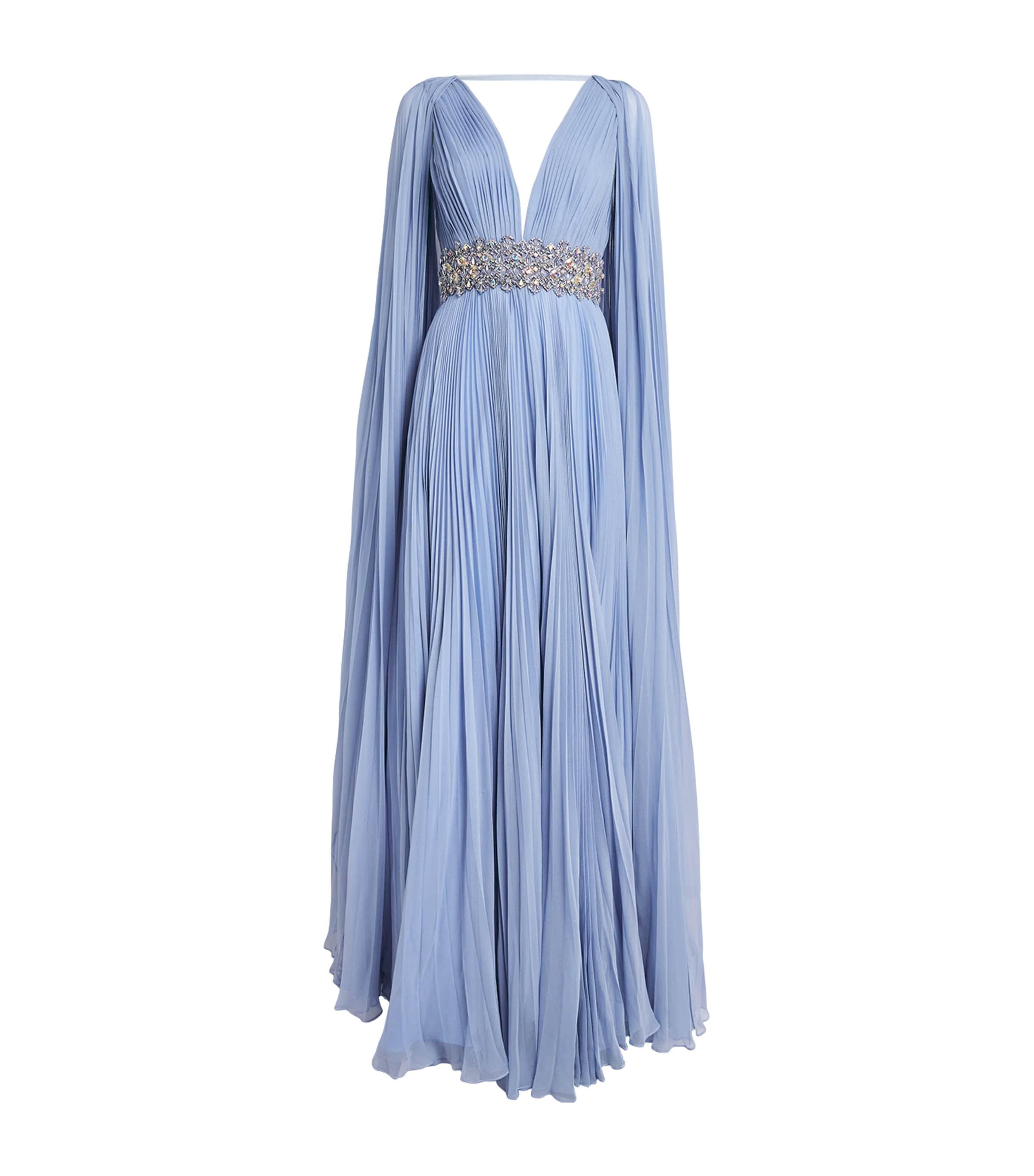 Jenny Packham Silk Cape Fesco Gown by JENNY PACKHAM