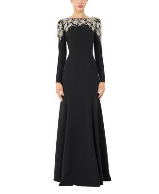 Kelly Embellished Long-Sleeve Maxi Dress by JENNY PACKHAM