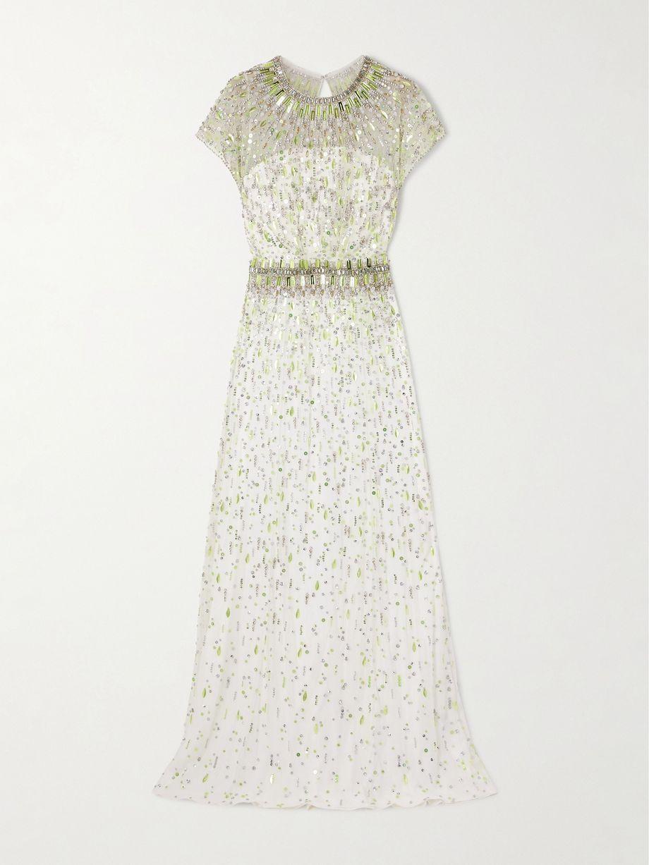 Lauretta embellished organza gown by JENNY PACKHAM