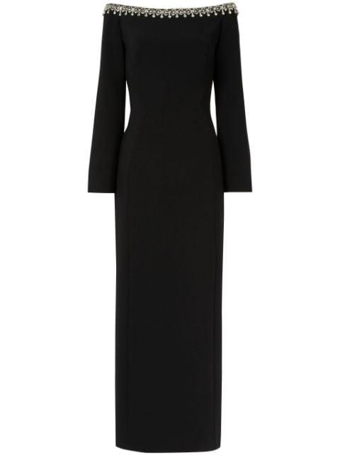 Lima crystal-embellished midi dress by JENNY PACKHAM