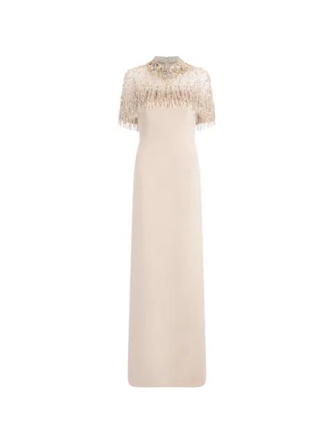 Livia beaded-embelishment maxi dress by JENNY PACKHAM