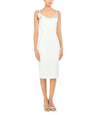 Lucy Crystal-Embellished Bow Midi Dress by JENNY PACKHAM