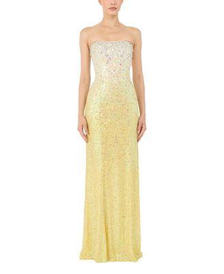 Marle Saint Sequin Embellished Strapless Maxi Dress by JENNY PACKHAM