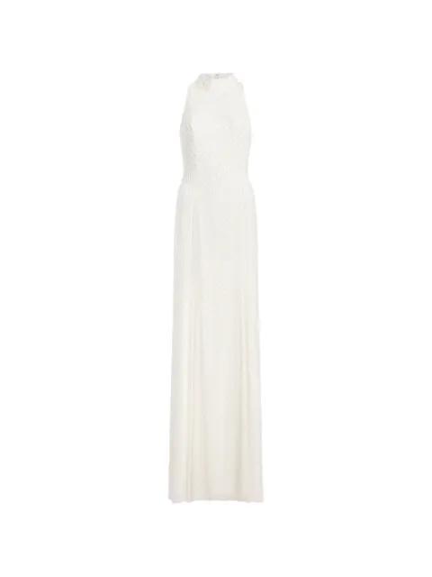 Mischief embellished high-neck maxi dress by JENNY PACKHAM