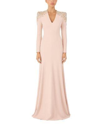 Nila Beaded V-neck Maxi Dress by JENNY PACKHAM