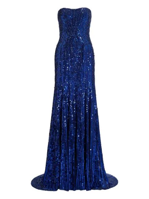 Sarai sequin-embellished maxi dress by JENNY PACKHAM