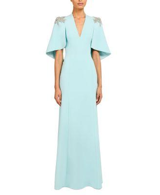 Star shower Rhinestone-Embellished Maxi Dress by JENNY PACKHAM