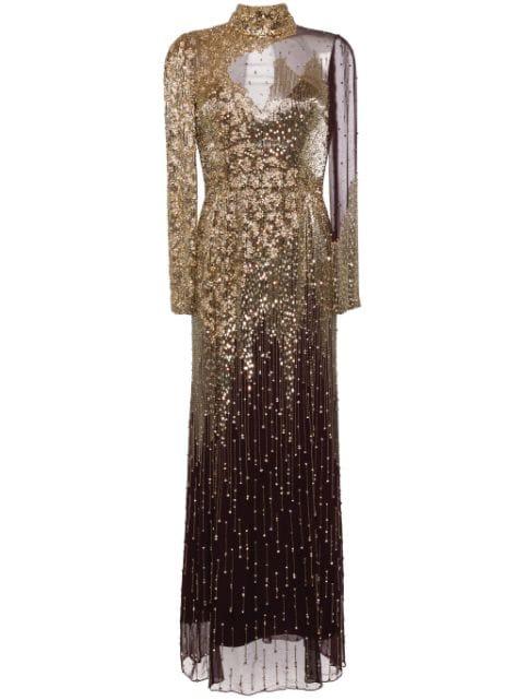 Starman sequin embellished gown by JENNY PACKHAM