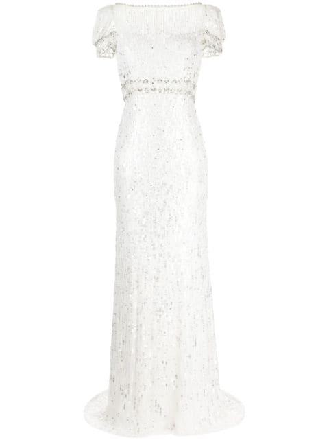 Sungem sequin-embellished dress by JENNY PACKHAM