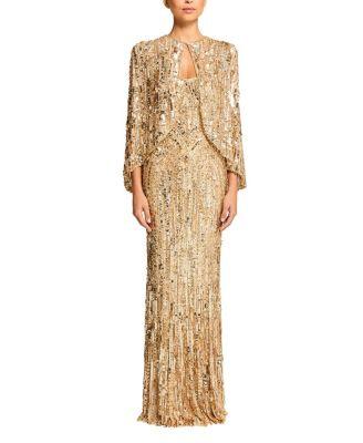 Vulsa Sequin-Embellished Maxi Dress by JENNY PACKHAM
