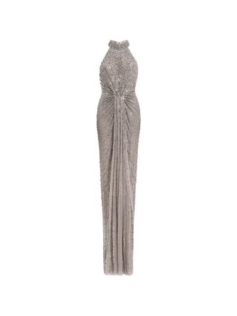 Whisper halterneck long dress by JENNY PACKHAM