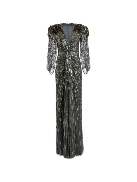 Xenia sequin-embellished maxi dress by JENNY PACKHAM