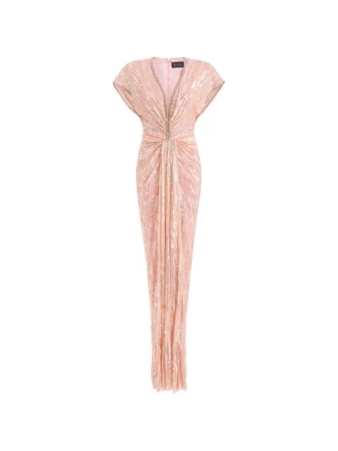 Zola bead-embellished gown by JENNY PACKHAM