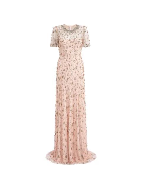 crystal-embellished maxi dress by JENNY PACKHAM