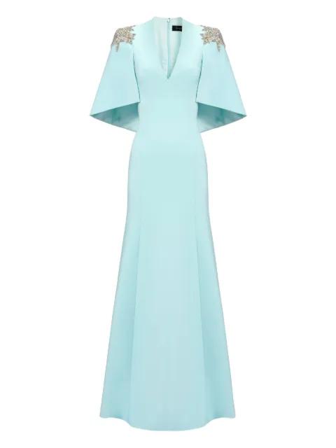 rhinestone-embellished maxi dress by JENNY PACKHAM