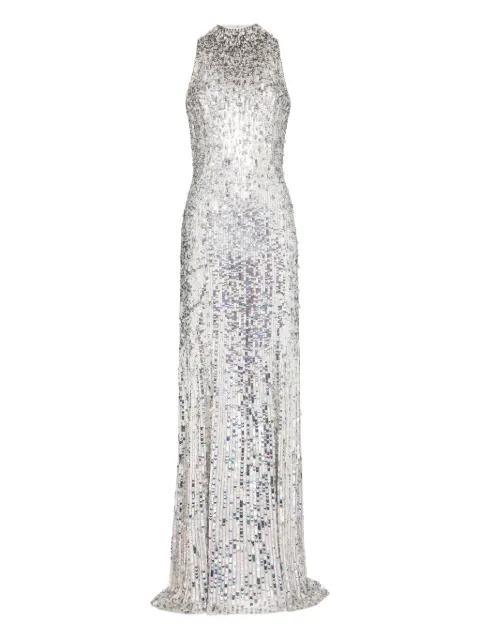 sequin-embellishment maxi dress by JENNY PACKHAM