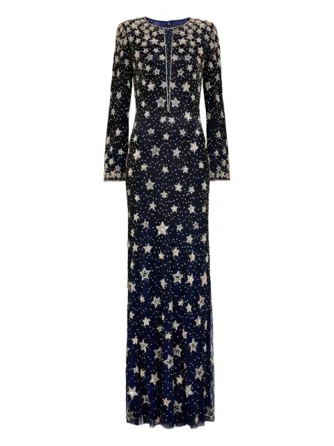 star-embellished maxi dress by JENNY PACKHAM