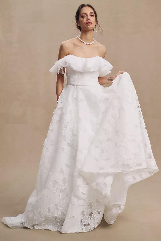 Jenny Yoo Priscilla Off-The-Shoulder Convertible Wedding Gown by JENNY YOO Jenny Yoo Priscilla Off-The-Shoulder Convertible Wedding Gown by JENNY YOO