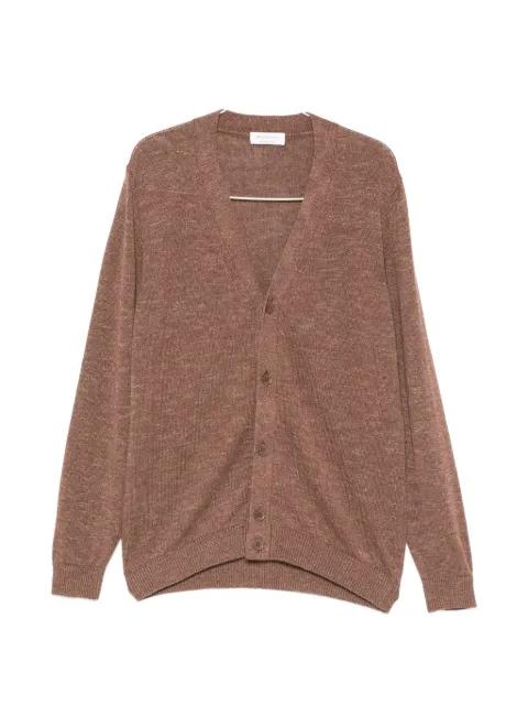 V-neck button-up cardigan by JEORDIE'S