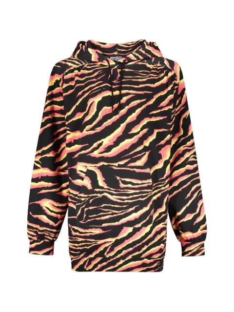 striped cotton hoodie by JEREMY SCOTT