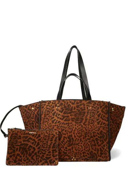 Léon M animal-print tote bag by JEROME DREYFUSS