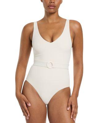 Belted One Piece Swimsuit by JETS