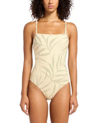 Minimal Textured Swimsuit by JETS