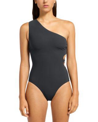 One Shoulder Cutout One Piece Swimsuit by JETS