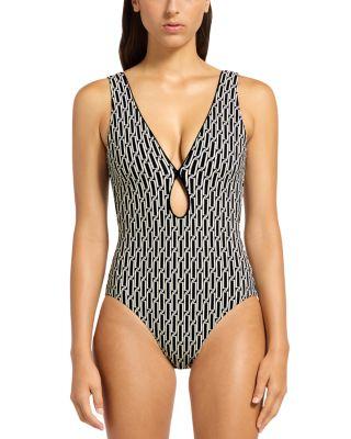 Plunge One Piece Swimsuit by JETS