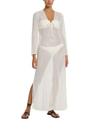 Stretch Lace Maxi Kaftan Cover Up by JETS