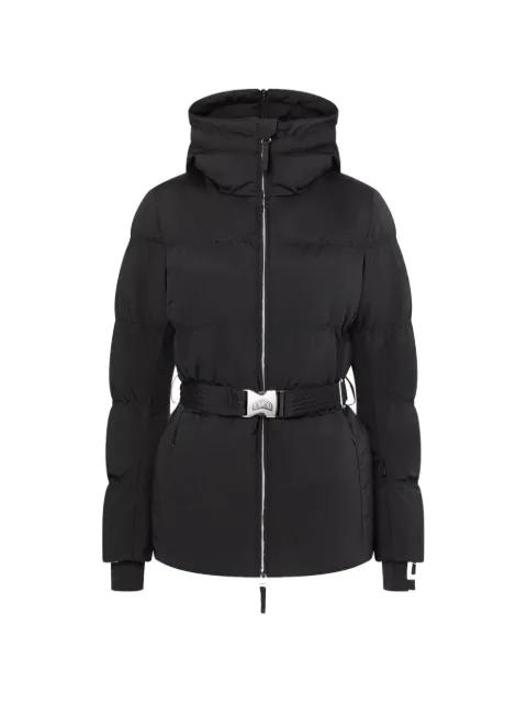 Dominique belted hoodied ski jacket by JETSET