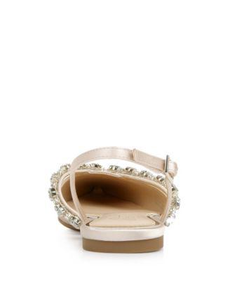Women's Camden Slingback Pointed Toe Evening Flats by JEWEL BADGLEY MISCHKA Women's Camden Slingback Pointed Toe Evening Flats by JEWEL BADGLEY MISCHKA
