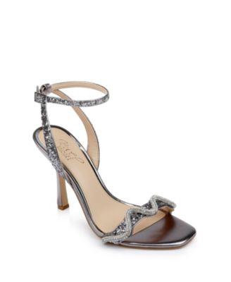 Women's Gemma Wavy Ornament Stiletto Evening Sandals by JEWEL BADGLEY MISCHKA