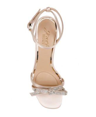 Women's Hillary Bow Detail Block Heel Evening Sandals by JEWEL BADGLEY MISCHKA