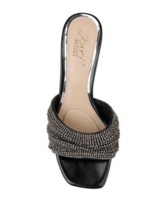 Women's Humor Kitten Heel Slide Evening Sandals by JEWEL BADGLEY MISCHKA