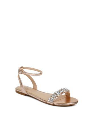 Women's Ohara Embellished Evening Flat Sandals by JEWEL BADGLEY MISCHKA