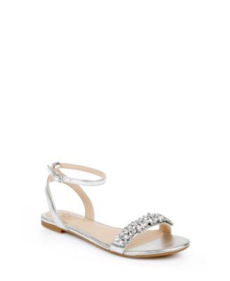 Women's Ohara Embellished Evening Flat Sandals by JEWEL BADGLEY MISCHKA