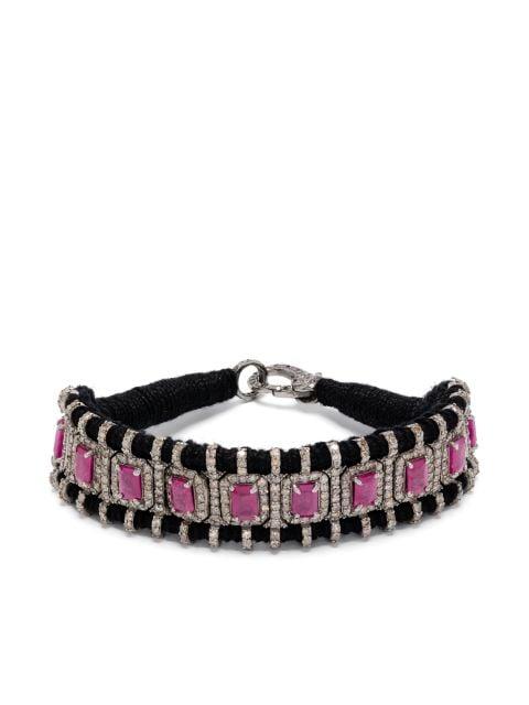 ruby and diamond statement bracelet by JIA JIA