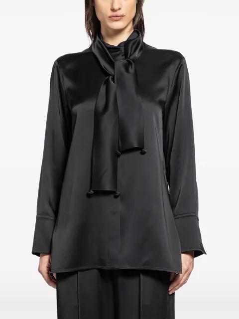 132 tie-neck satin blouse by JIL SANDER
