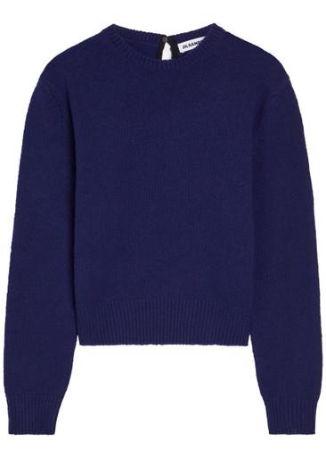 3/4 sleeve wool-blend jumper by JIL SANDER