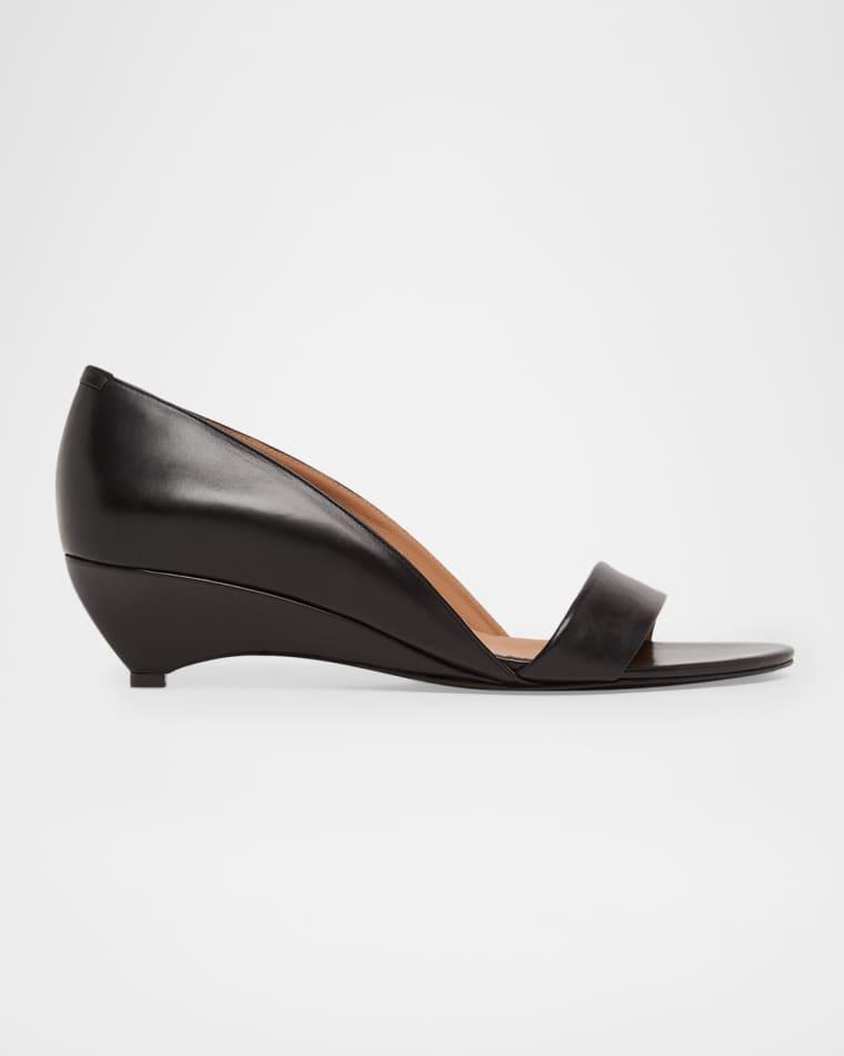 35mm Leather Wedge Sandals by JIL SANDER