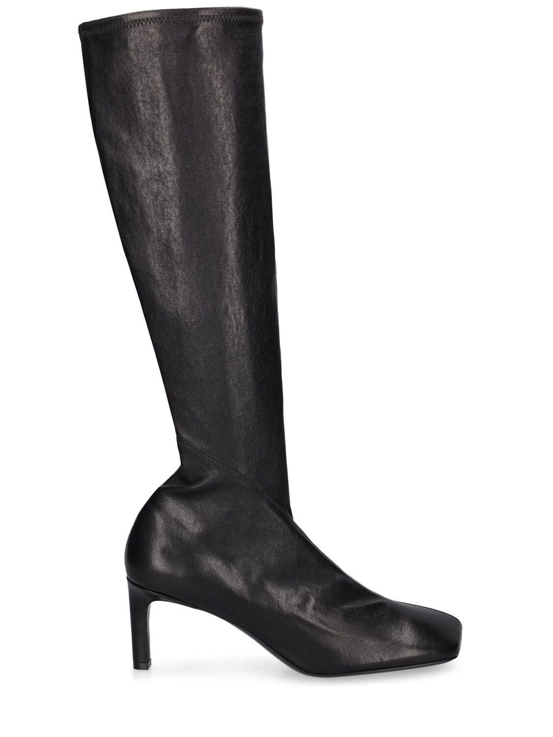 65mm Leather Tall Boots by JIL SANDER