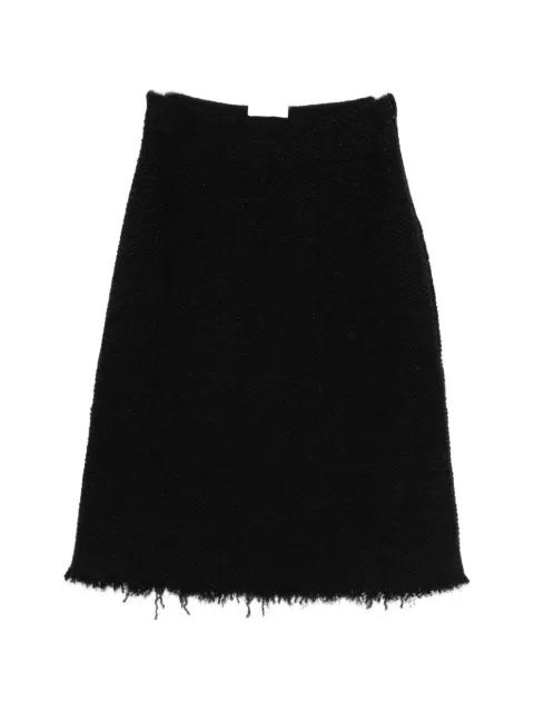 A-line frayed midi skirt by JIL SANDER