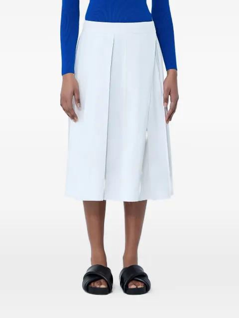 A-line pleated midi skirt by JIL SANDER