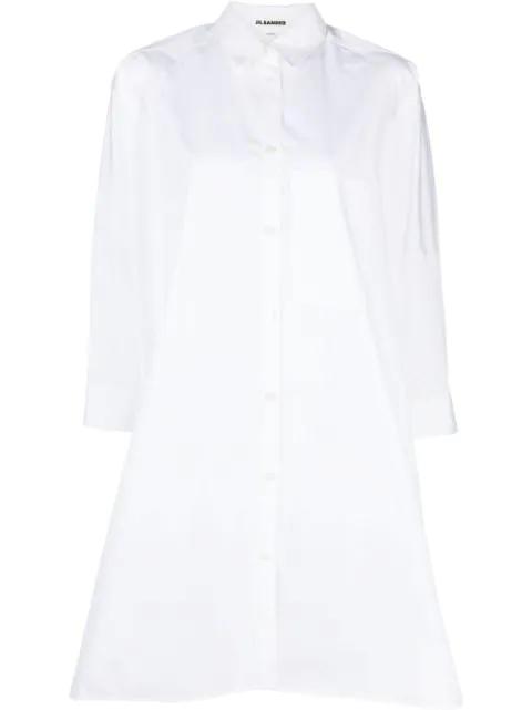 A-line shirt dress by JIL SANDER